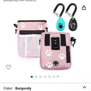 Dog Clicker Training Kit Dog Treat Training Pouch Pet Training Clicker Poop Bag